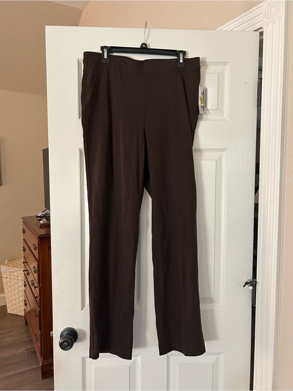 Allison Daley Brown Straight-Leg Dress Pants